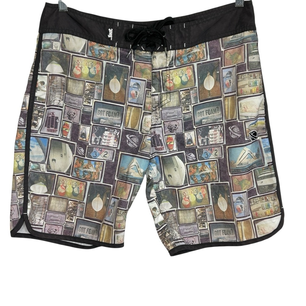 Lost Enterprises Mayhem Board Shorts Mens 33 Beach Surf‎ Swim Factory Tour Bomb